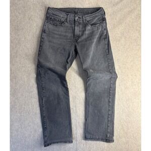 Mens Levi's Denim Jeans Light Black Waist 32